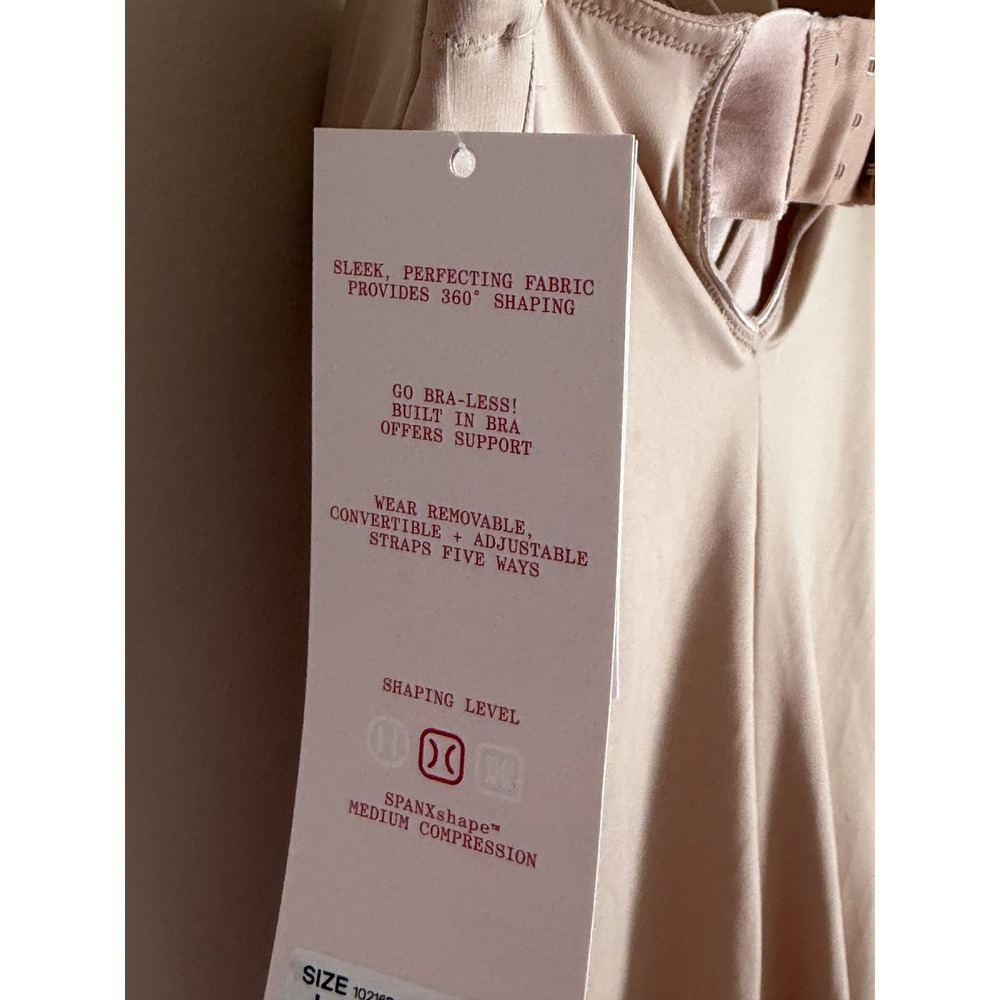 NWT Assets by SPANX Shaping Bodysuit Womens Large Nude Strapless Cupped 10216R - Picture 7 of 7